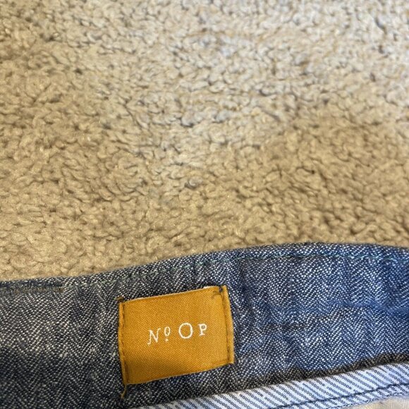 PILCRO AND THE LETTERPRESS Linen Blend Wide Leg Pants Women's 0P Heather Blue - Picture 13 of 14